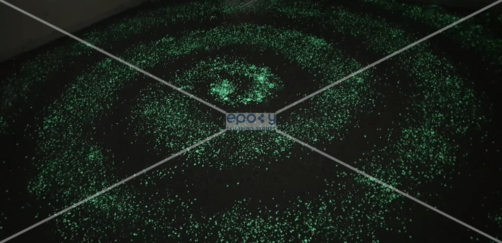 Glow in Dark Epoxy Floor Night landscape