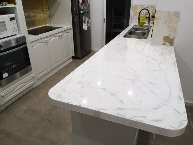 Epoxy Kitchen Benchtop in Brisbane, QLD | Epoxy Coating