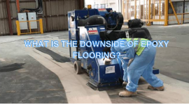 What is the downside of epoxy flooring?