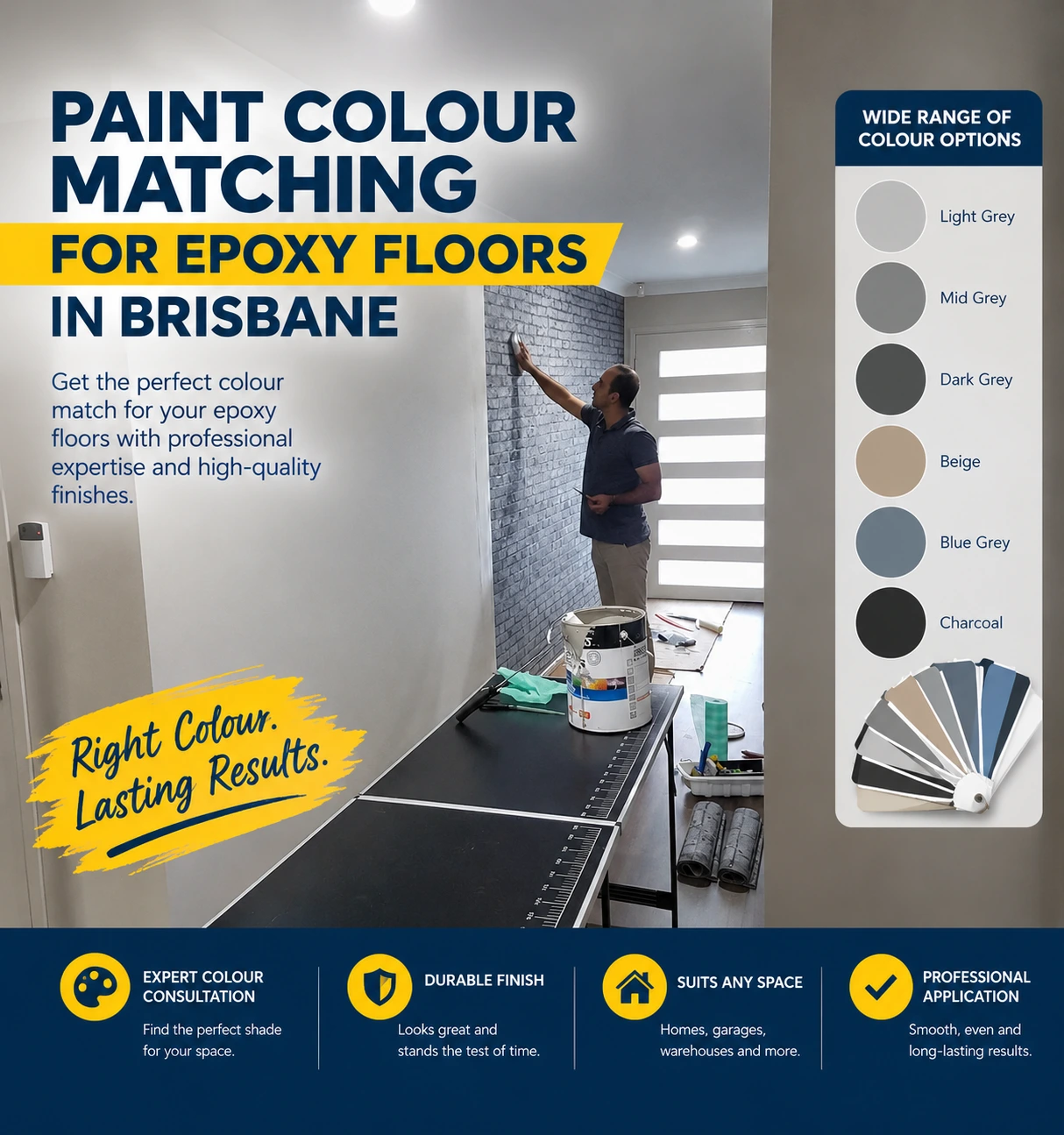 Paint Colour Matching for Epoxy Floors in Brisbane